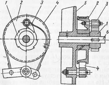 Ленточный тормоз с храповым остановом лебедки купить в Киеве