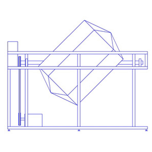 Чертеж галтовочного полировочного барабана с сушкой для деревянных палочек для кофе и мороженого купить в Киеве