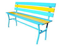 Фотография Лавочки металлические модели Сплетница-240 или Скамейки металлические садово-парковые и дачные скамейки купить в Киеве