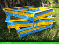 Фотография номер 5 деревянной детской песочницы АлиБаБа купить в Киеве